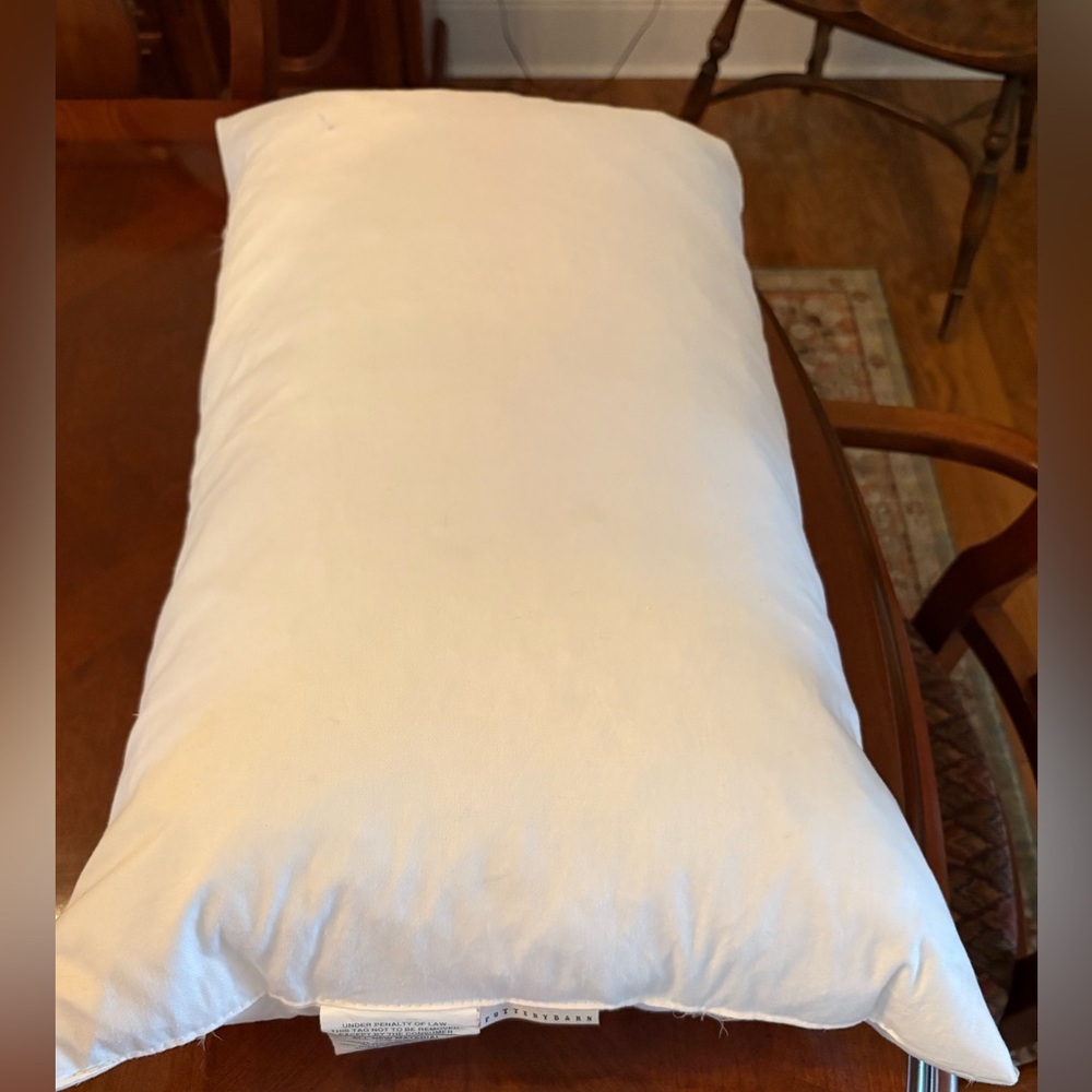 Pottery Barn Cream Pillow Insert 16” x 26”